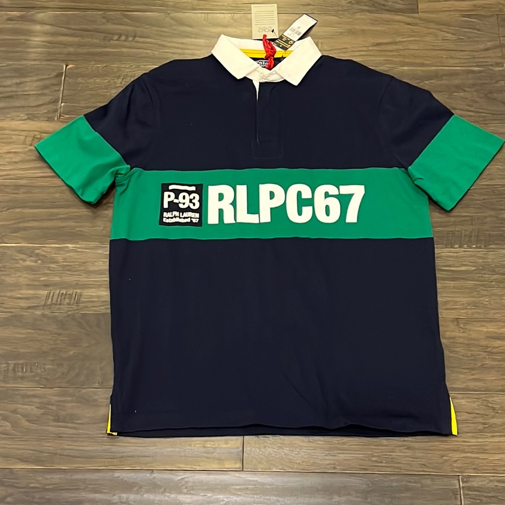 Polo Ralph Lauren HI Tech CP93 RLPC 93 Regatta Rugby Shirt new Mens Size Medium